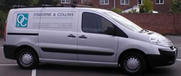 One of fleet of vans for PAT testing division of Osborne & Collins, electrical contractors